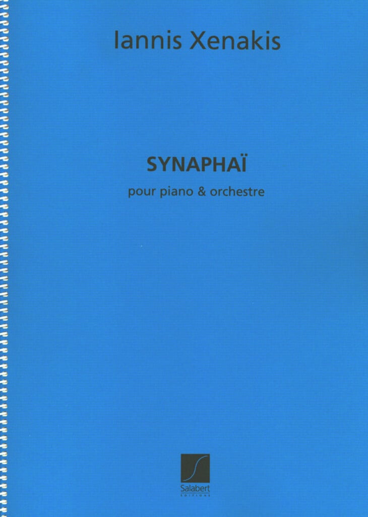 Synaphai Piano Et Orchestre Partition